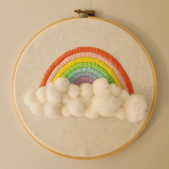 Embroidery Hoop Art Wall Decor - Picture 1 of 2